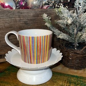 Starbucks 2008 striped mug. EUC.